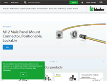 Tablet Screenshot of binder-connector.se